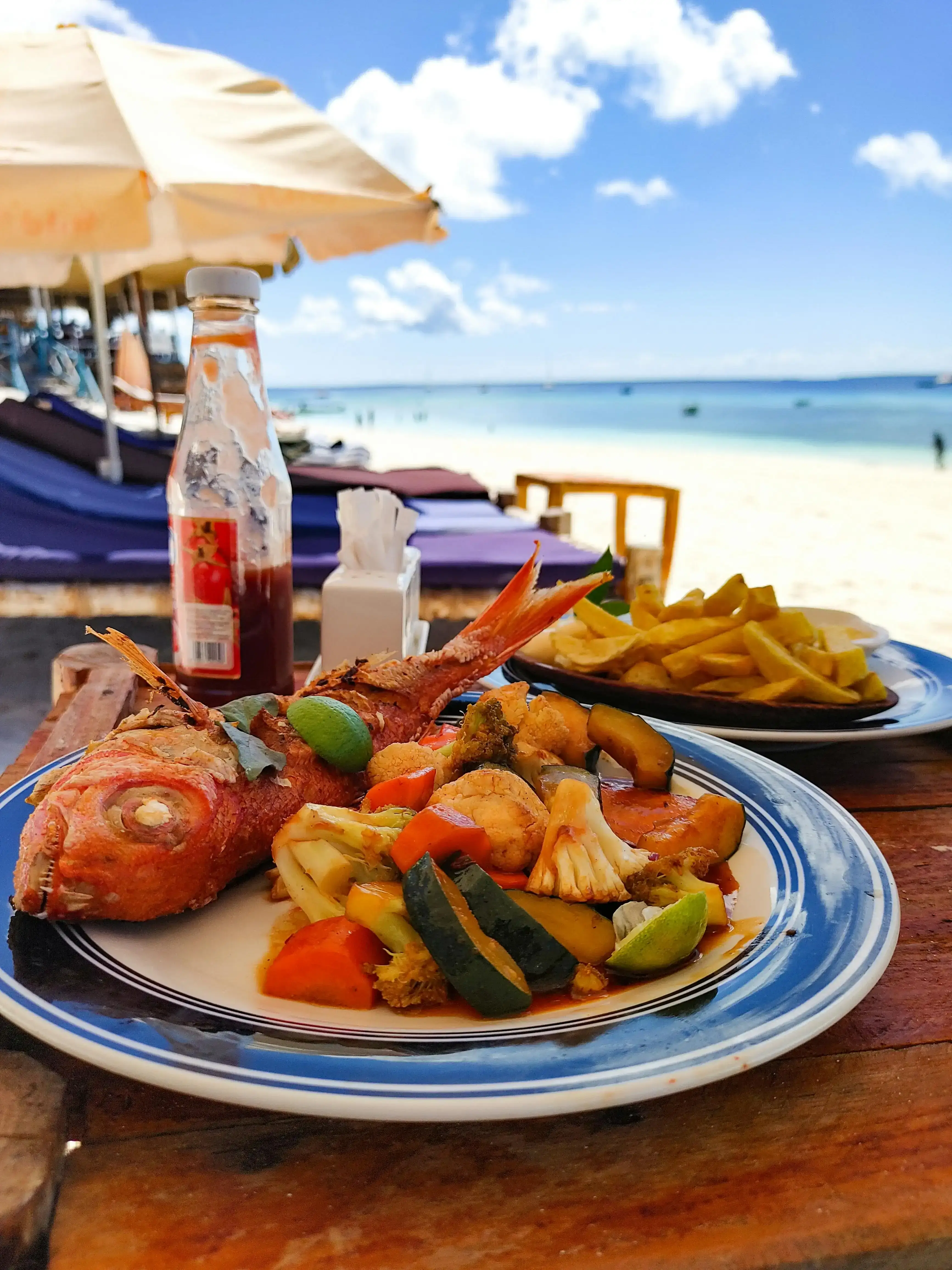 Food by the beach